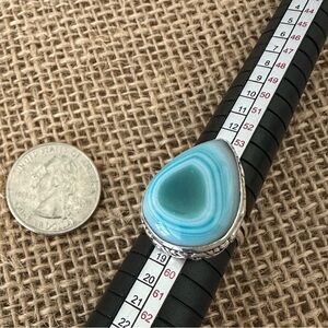 Blue Botswana Agate Ringe